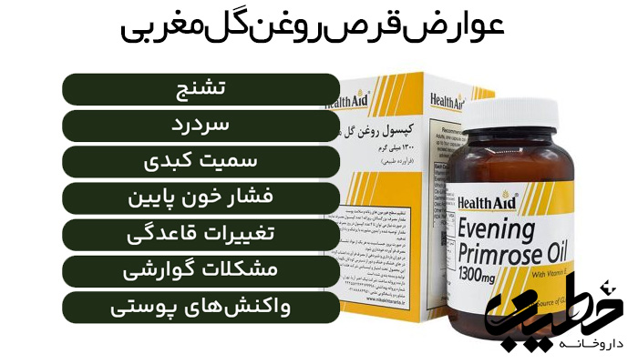 لیستی از عوارض جانبی احتمالی مصرف روغن گل مغربی